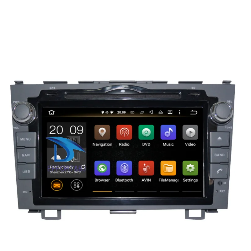 

Android 9.0 Octa Core 8'' LCD Screen Car GPS Navigation For Honda CRV 2006--2011 Radio DVD Player Audio Video Multimedia WIFI