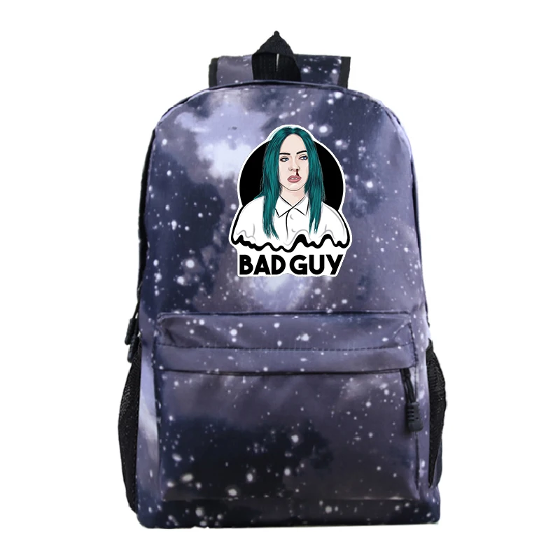 15 Plecak DJ Singer школьный Billie Eilish рюкзак и сумка A Dos Bad Gay Bookbag Bolso Mujer школьные сумки для девочек-подростков на молнии 8 - Цвет: 15