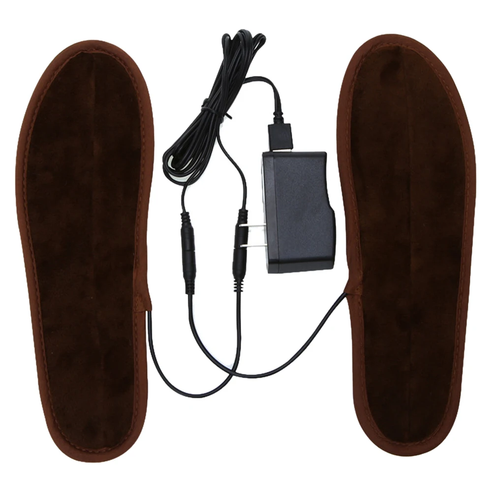 Palmilha de Aquecimento Tesouro ao ar Tamanho Elétrico Inserções Inverno Quente Livre Caça Caminhadas Esqui Sapato Almofada 35-46 Usb pé 1 Esporte e Lazer