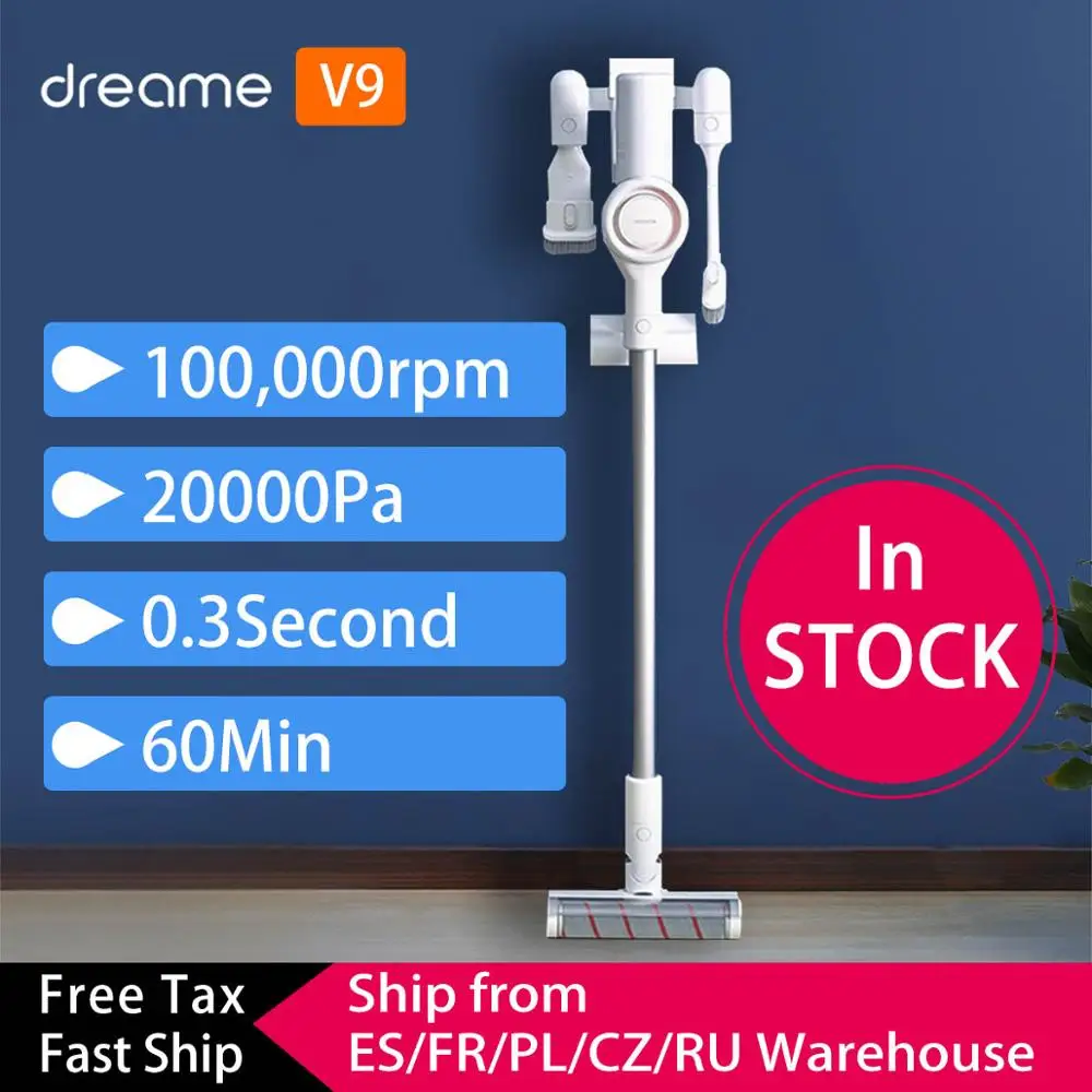 dreame v9 Xiaomi Dreame V9 ручной беспроводной пылесос 20000Pa циклонный всасывающий фильтр пылесборник для дома промо-код V9P V10 - Цвет: dreame v9