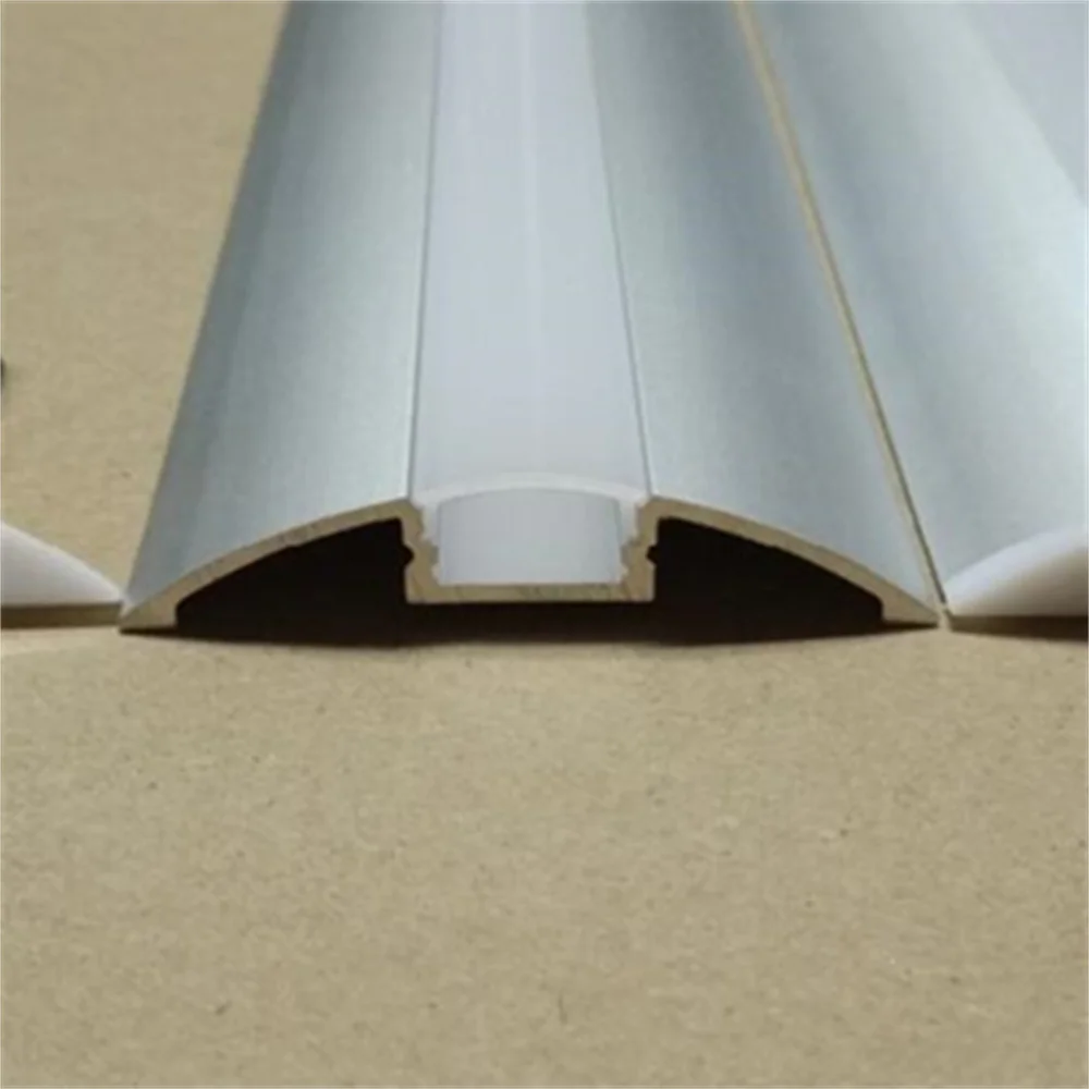 

Free Shipping 2.5M/Pcs Wide Size New Arrival Aluminium Profile with Transparent/Milky Cover and End Caps
