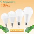 Приглушаемые Светодиодные лампы E27 E14, 10 шт.Лот, 220 В, 240 в, умная IC лампа с реальной мощностью 20 Вт, 15 Вт, 12 Вт, 9 Вт, 5 Вт, 3 Вт