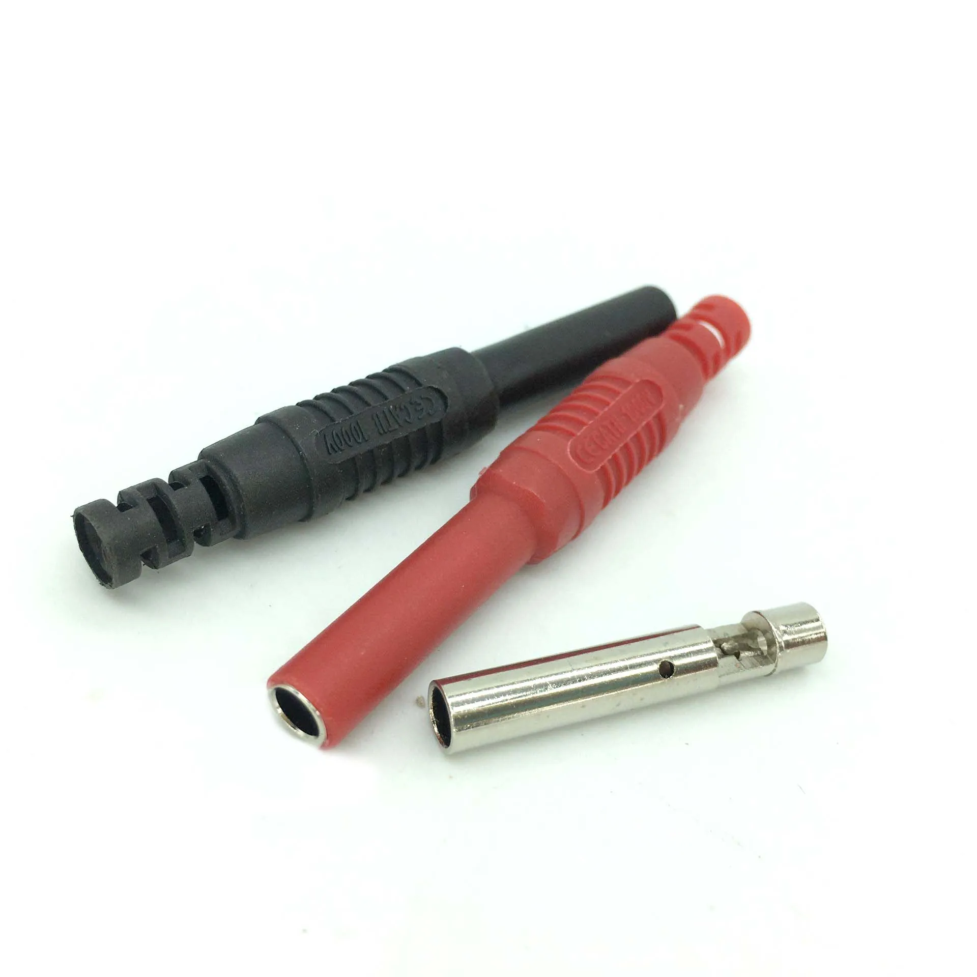 100 шт. цветные латунные изолированные защитные штекеры 4 мм с разъемом типа банан |