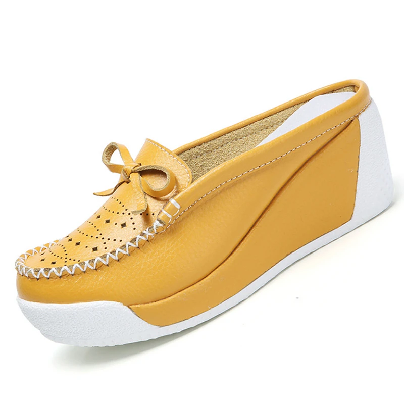 Женская обувь на плоской платформе повседневная Женские лоферы подошве из