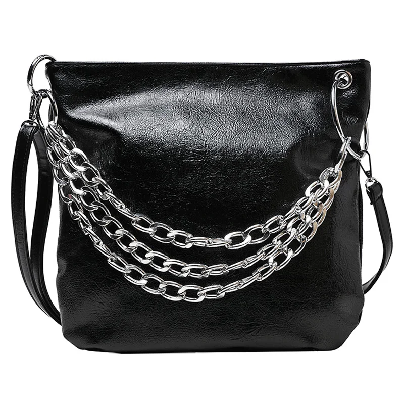 Женская сумка через плечо Роскошная большая из мягкой кожи женская