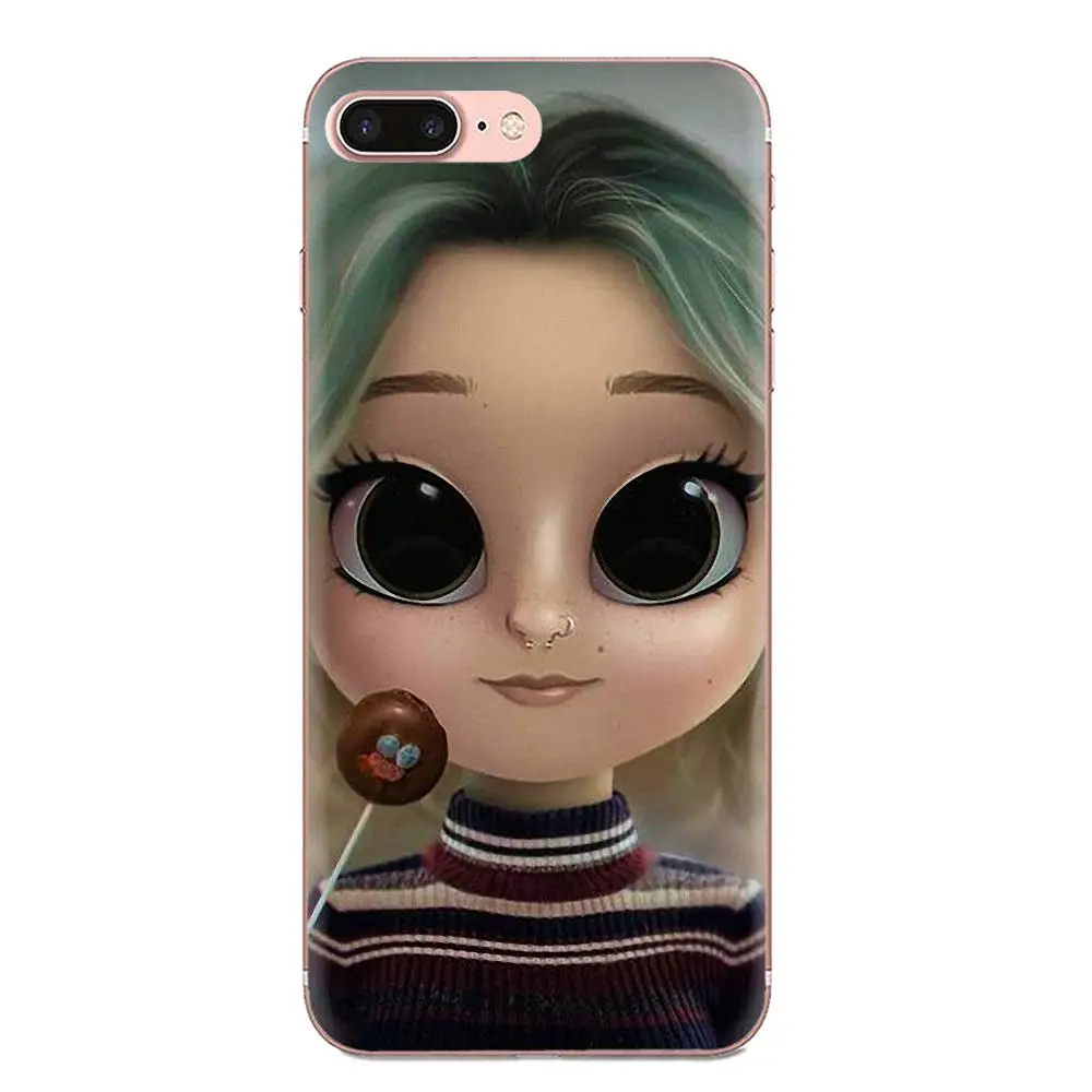 Big Eyes Girl Cartoon For Xiaomi Redmi Mi 4 7A 9T K20 CC9 CC9e Note 7 9 Y3 SE Pro Prime Go Play TPU Mobile Phone Case Cover | Мобильные