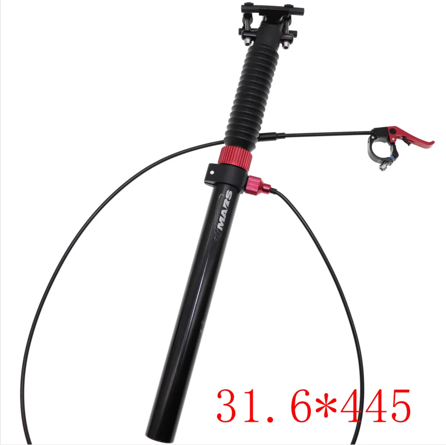 31.6mm cable Tmars пипетка Подседельный штырь регулируемая высота механический 27,2 мм пульт дистанционного управления ручной велосипед MTB 28,6 30,1 30,4 30,9 31,6 110 мм - Цвет: 31.6mm cable