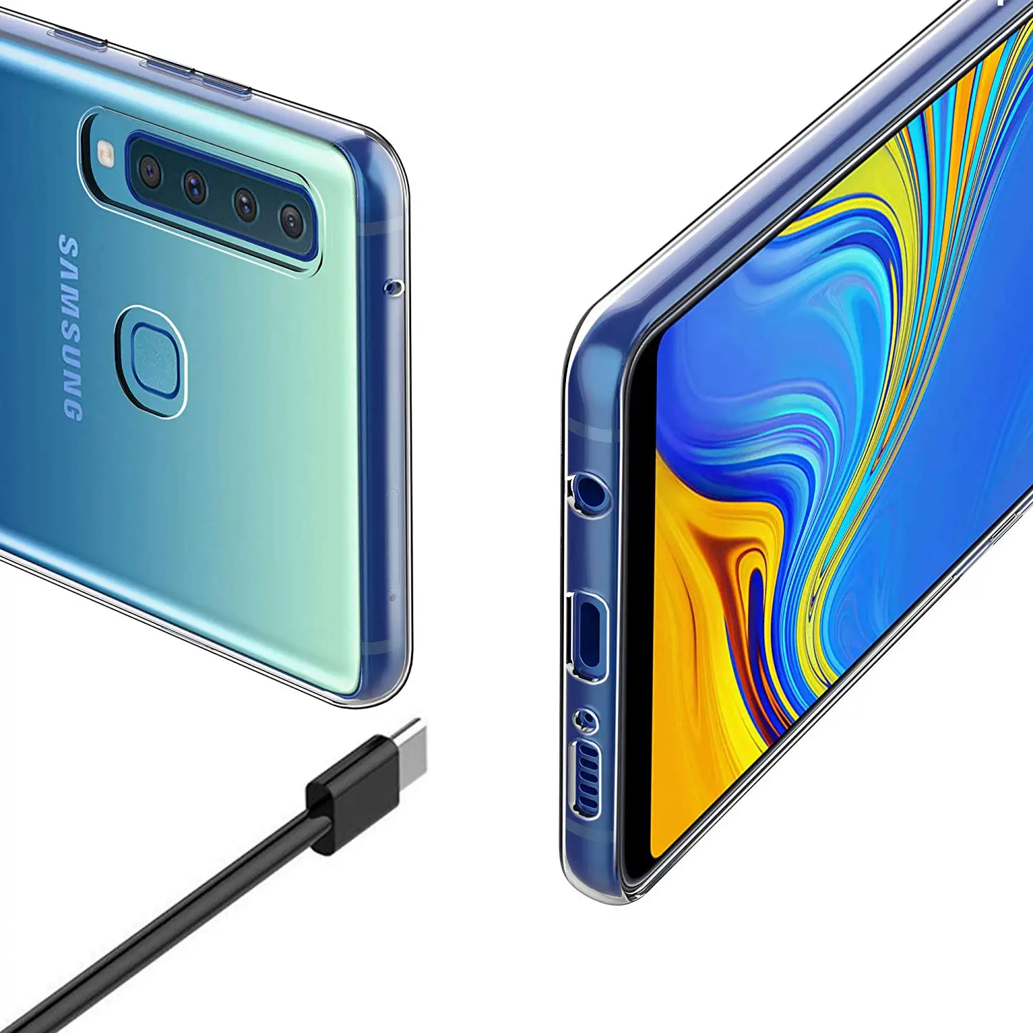 Мягкий ТПУ силиконовый чехол для Samsung Galaxy A9 2018 A9S прозрачные чехлы телефонов 360