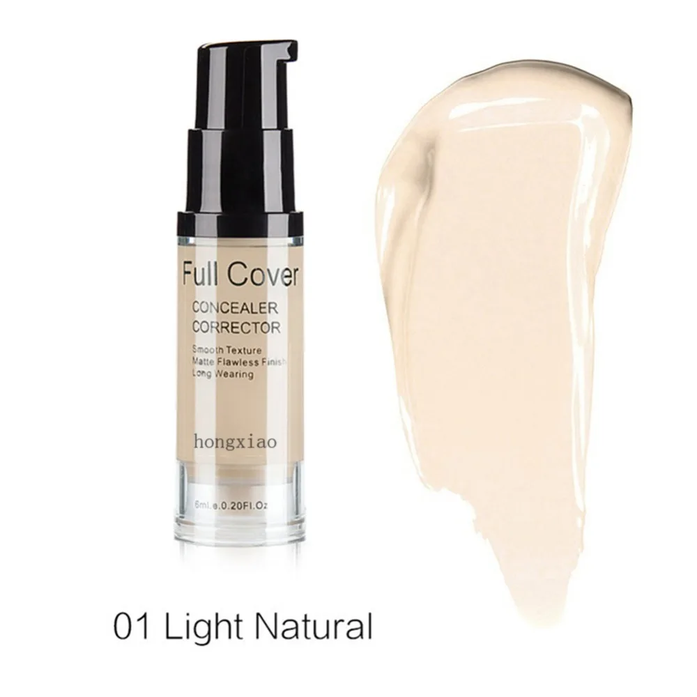 Full Cover Concealer Moisturizing Brighten Skin Color Pimples Freckles Scars Liquid Cream | Красота и здоровье