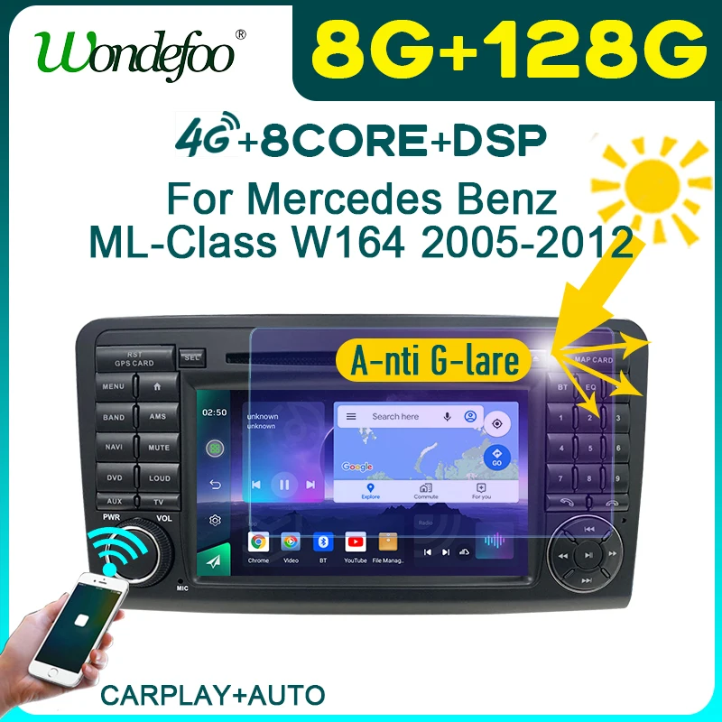автомагнитола 2дин андройд 2 din android 10 с экраном 2din магнитола стерео для Mercedes Benz