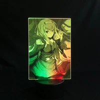 touch sensor darling in the franxx 02 japanese anime manga color changing two tone led light two tone 3d lamp decorative kid