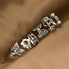 FAMSHIN новый 6 шт.  Компл. Кольцо с бабочкой цветок кости ангел луна звезда мечта ретро сладкое кольцо набор для женщин открытые кольца модные украшения