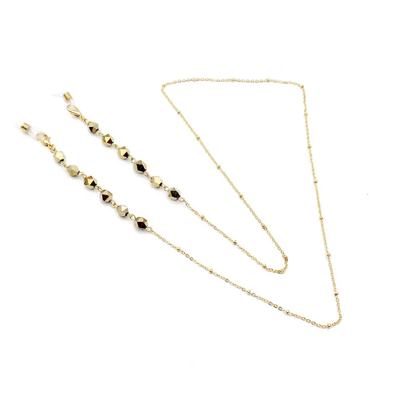 

Basic Crystal Sunglasses Masking Chains For Women Anti Slip Reading Eyewears Clip Mask Holder Neck Strap Lanyard Dropshipping