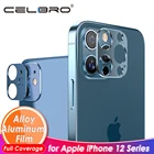 Чехол для задней камеры iPhone 12 Pro Max Mini, защитный чехол с металлическим кольцом для защиты экрана камеры iPhone 12 Pro Max