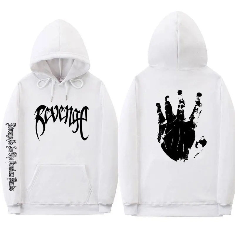 Xxxtentacion Revenge винтовые манжеты на резинке толстовки для мужчин/женщин уличная Rapper хип хоп свитер с капюшоном