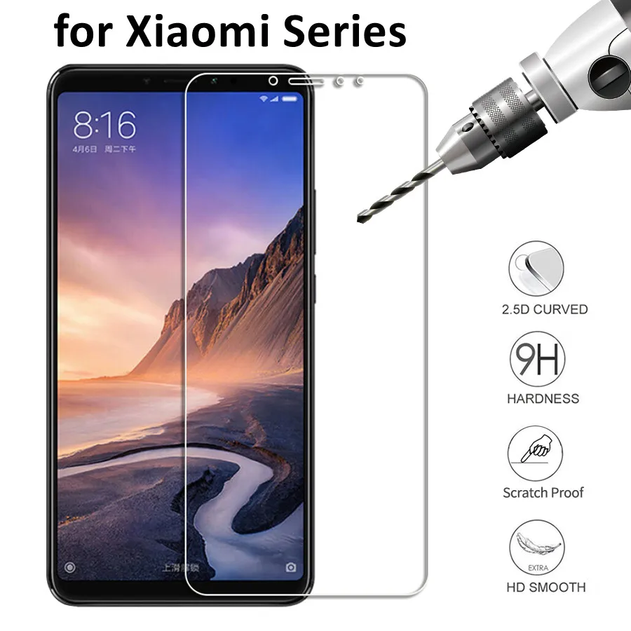 Для Xiaomi mi 9 lite закаленное стекло для A1 A2 8 se pro 9T Pro Защитная пленка экрана на CC9 CC9E