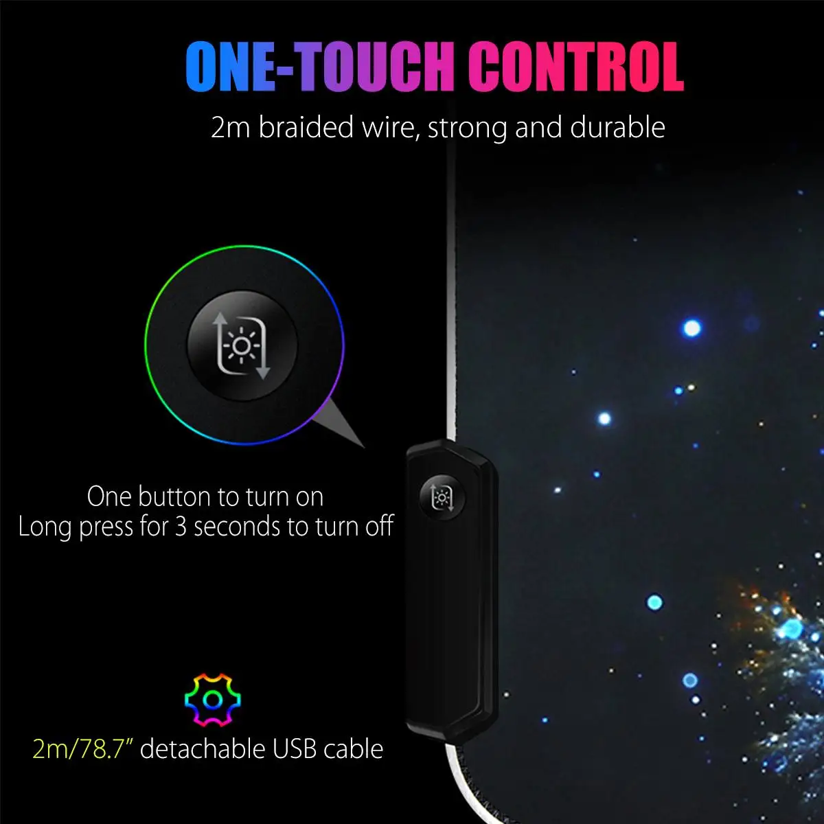 Светодиодный RGB игровой коврик для мыши большой геймерский Коврик Для Мыши с USB