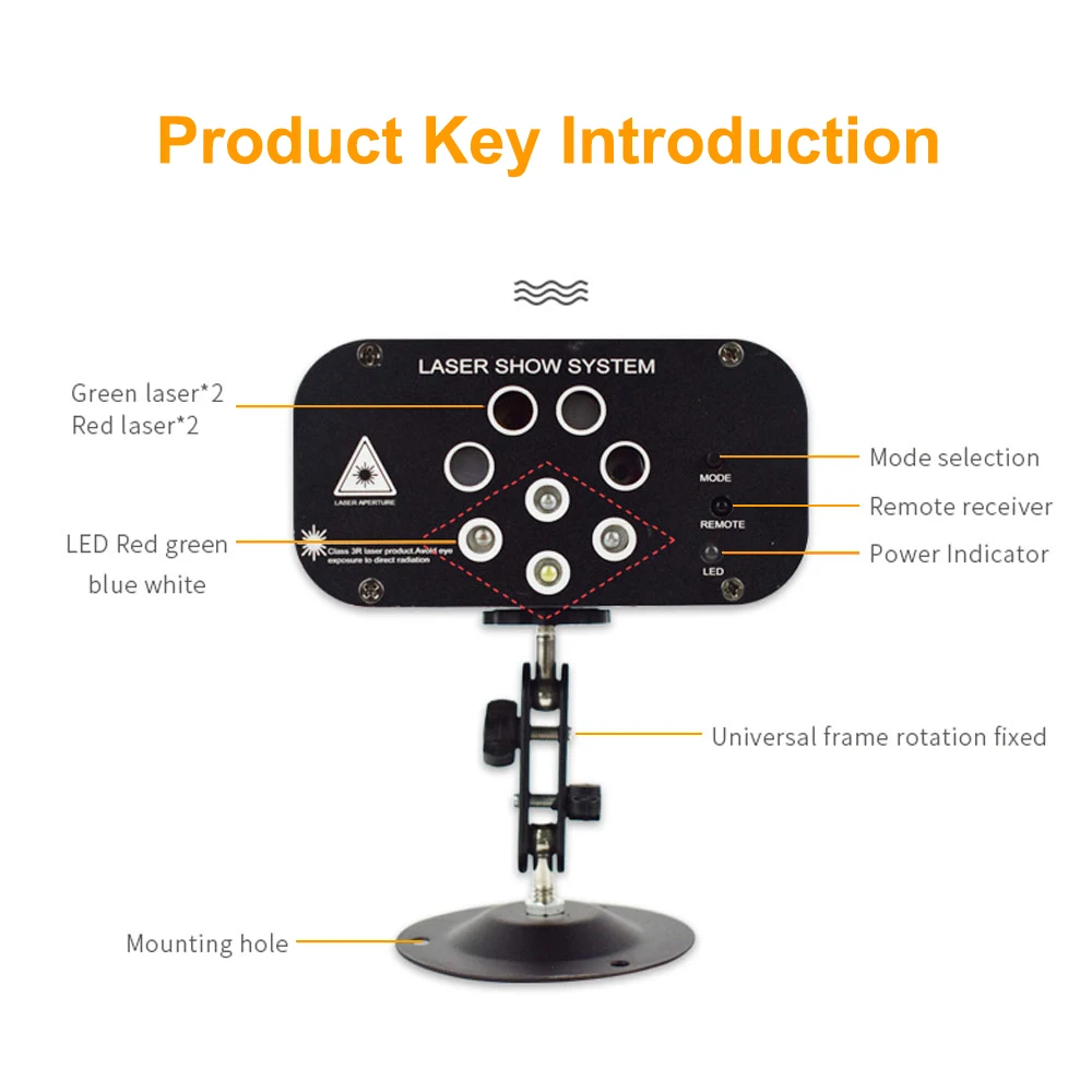 64 128 узор RGB светодиодный светильник для дискотеки Профессиональный DJ 5 6 8