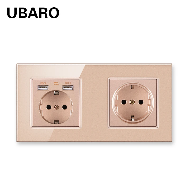 UBARO 172*86 мм Пособия по немецкому языку Стандартный AC100 250V 16A с украшением в виде