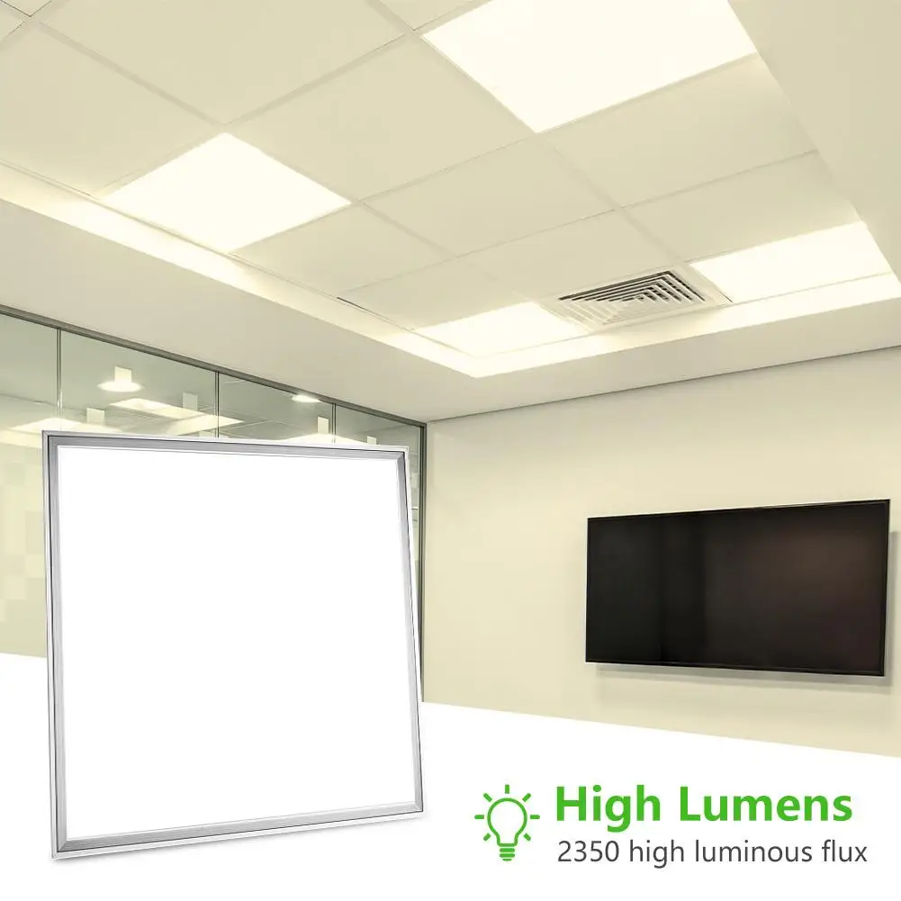 

Large Panel Light Square Stepless Dimming High Brightness for Home Kitchen Bedroom Living Room Office Light