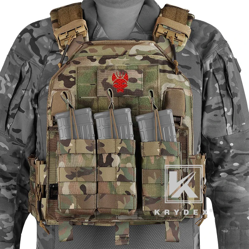 Тактический жилет с лазерной резкой KRYDEX + комплект передней панели быстросъемной