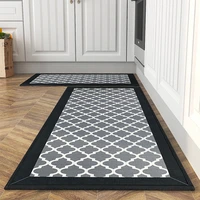 artificial linen fabric water absorbing and oil absorbing long strip of oil proof and dirt resistant carpet non slip mat rugs