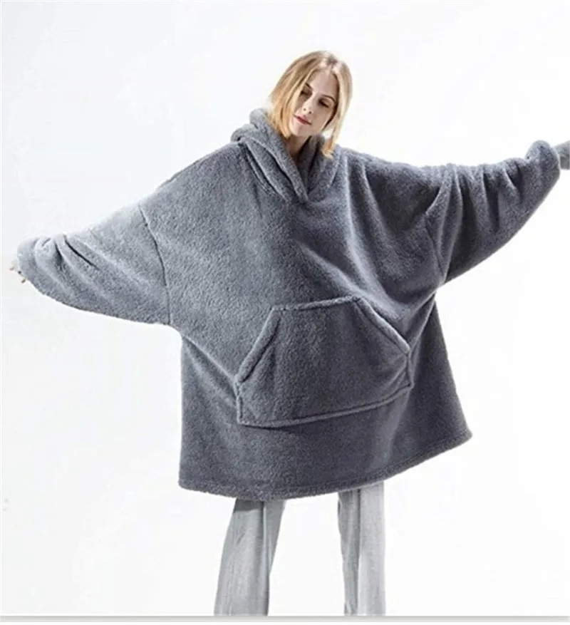 Толстовки большого размера для женщин и мужчин толстовка дома Флисовая теплая с