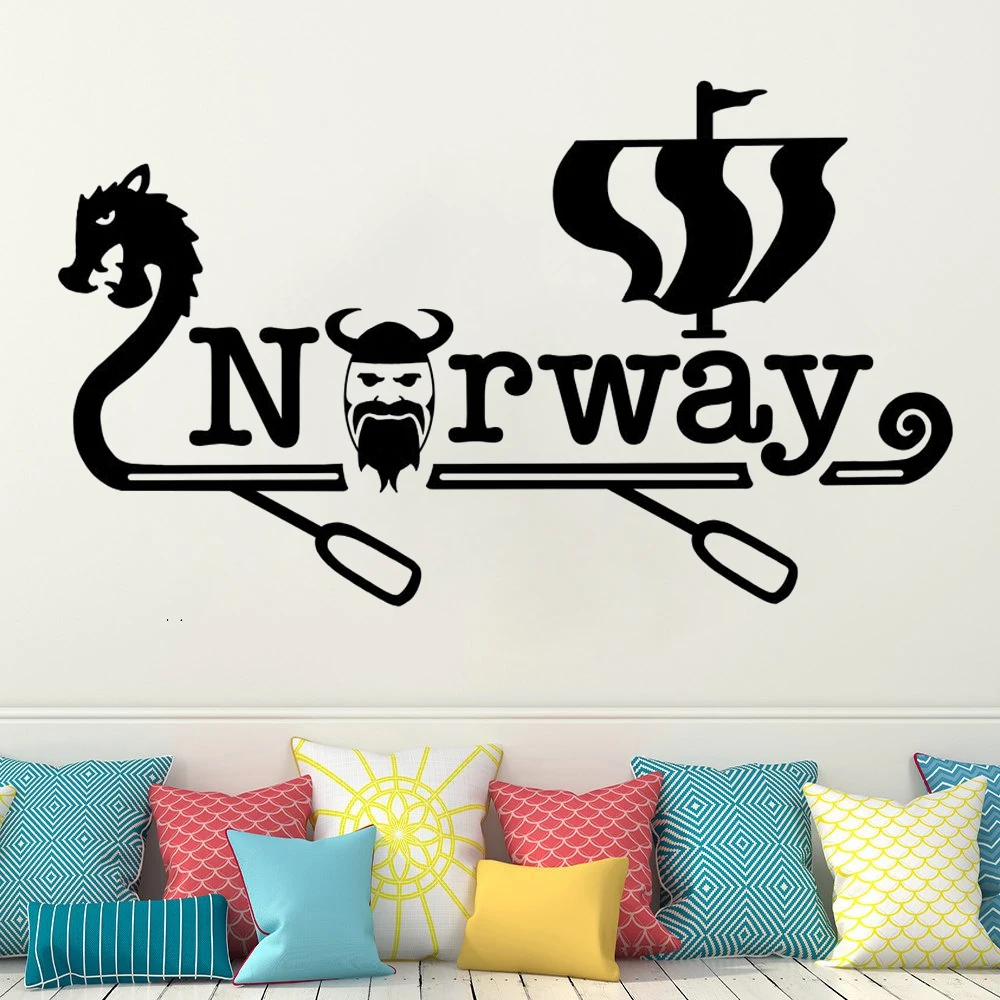 Норвегия виниловые наклейки в виде Фотообоев c переводными картинками настенные