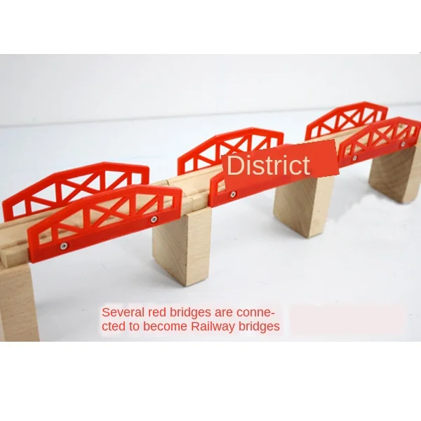 D533 Hot The Train Bridge деревянная рейка Bulk подходит для деревянной серии маленький