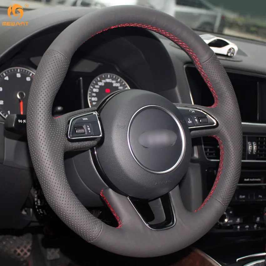 MEWANT черная искусственная кожа зеркальные детали для Audi Q3 Q5 2013 2014 2015 аксессуары