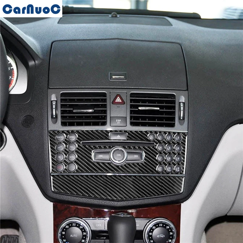 Наклейка из углеродного волокна для Mercedes Benz C W204 2007 2010|Наклейки на автомобиль| |