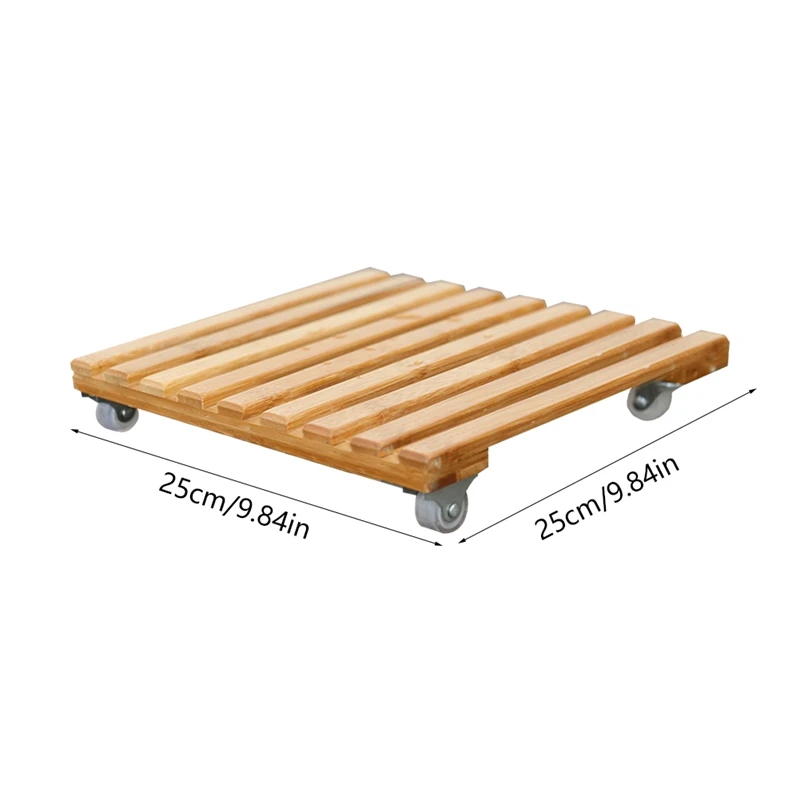 Цветочный горшок со съемным лотком базовый ролик подвижный поднос с колесом для