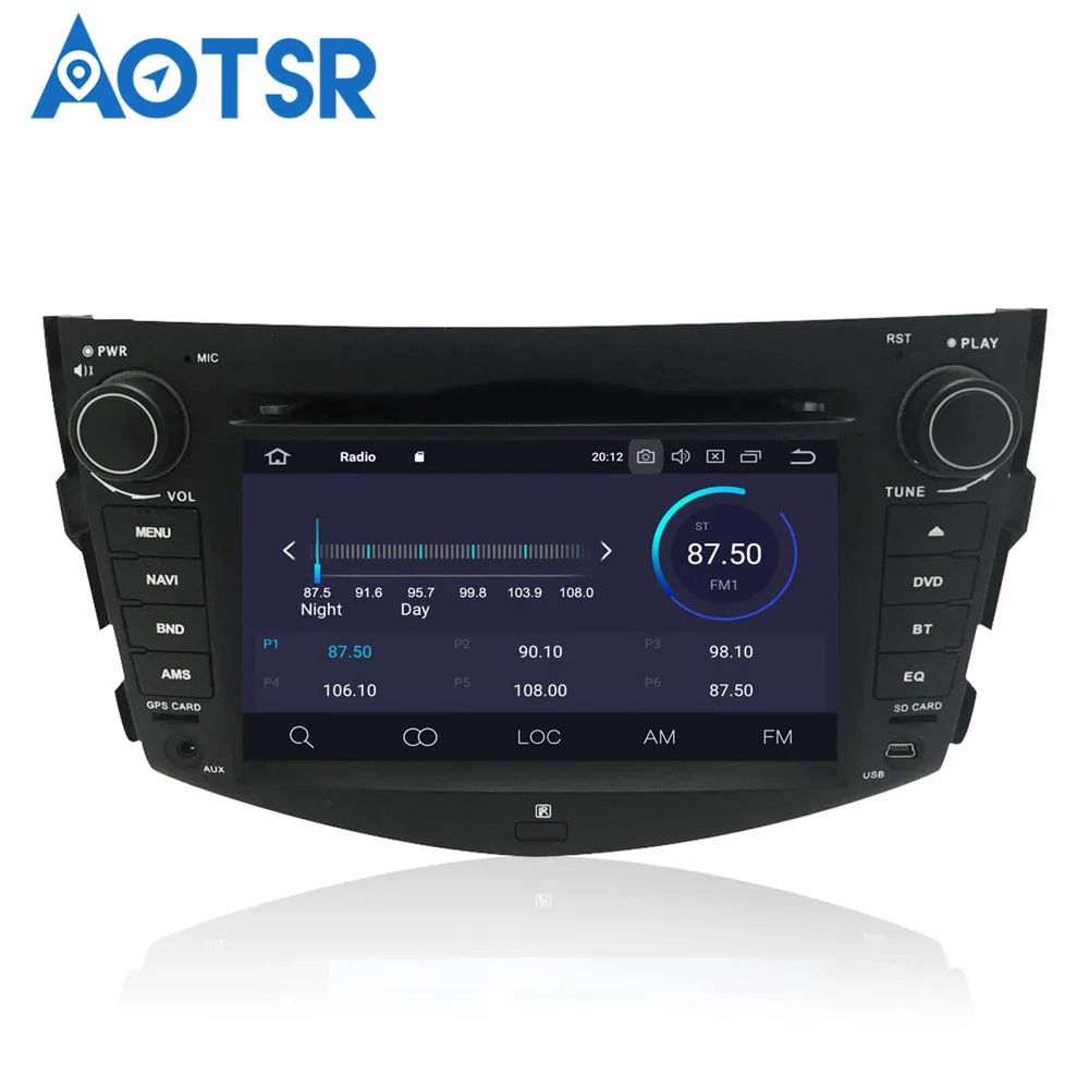 Android 9.0 Car DVD player GPS navigation dash for Toyota RAV4 2006-2012 radio recorder car video headunit | Автомобили и