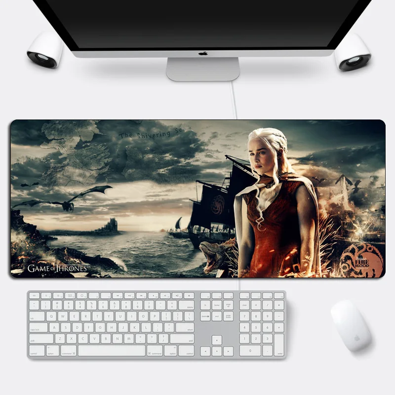 Игровой коврик для мыши SIANCS 70x30 см большой игровой престолов геймерский с