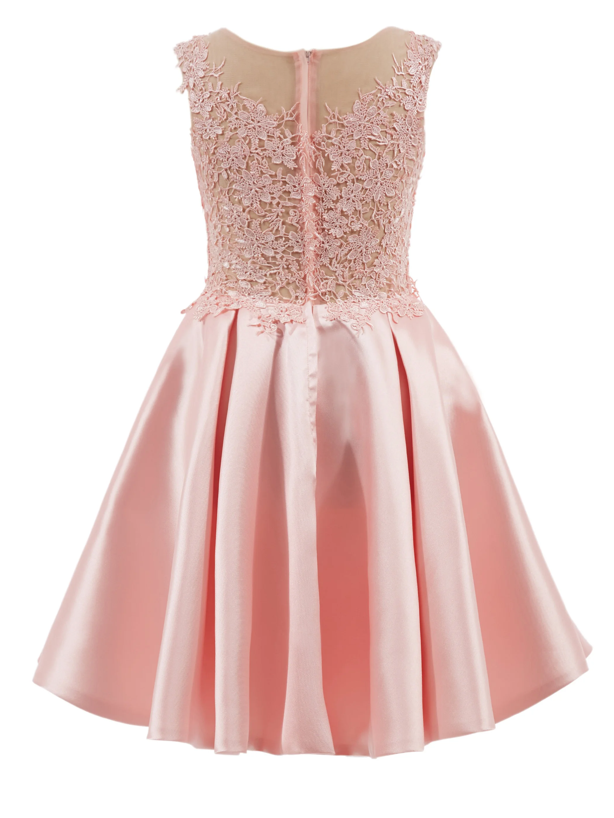 

Women's Party Dress Summer 2021 Plain A Line Appliques Cocktail Female Sweet Matte Satin Lace Vintage Short Dresses