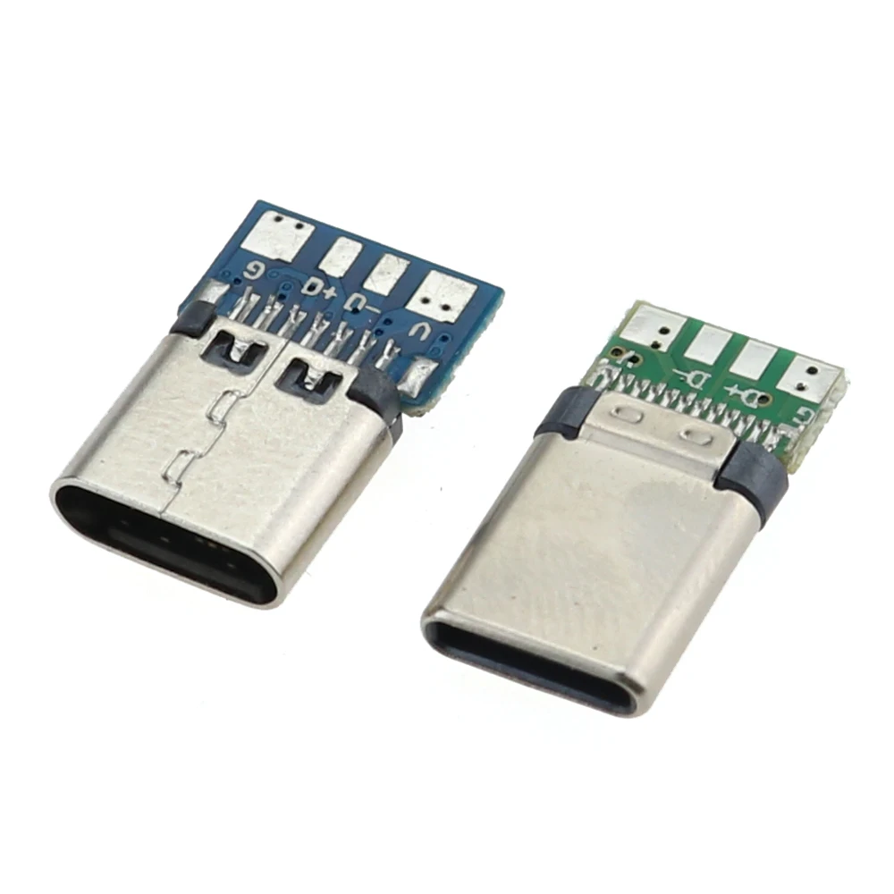 10 штук в наборе USB 3 1 Тип C разъем 24 штифтов мужской/муфтовый стыковочный