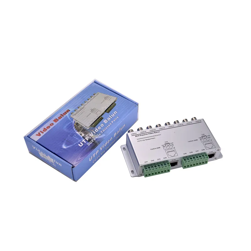 8Ch пассивный видео Balun BNC для UTP RJ45 Cat5 камера Dvr трансивер | Безопасность и защита