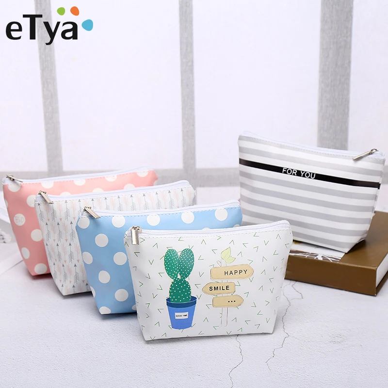 

Fashion Dots Women Makeup Bag Travel Cosmetic Bag Make Up Case Female Beauty Toiletry Bags Wash Organizer Storage Pouch