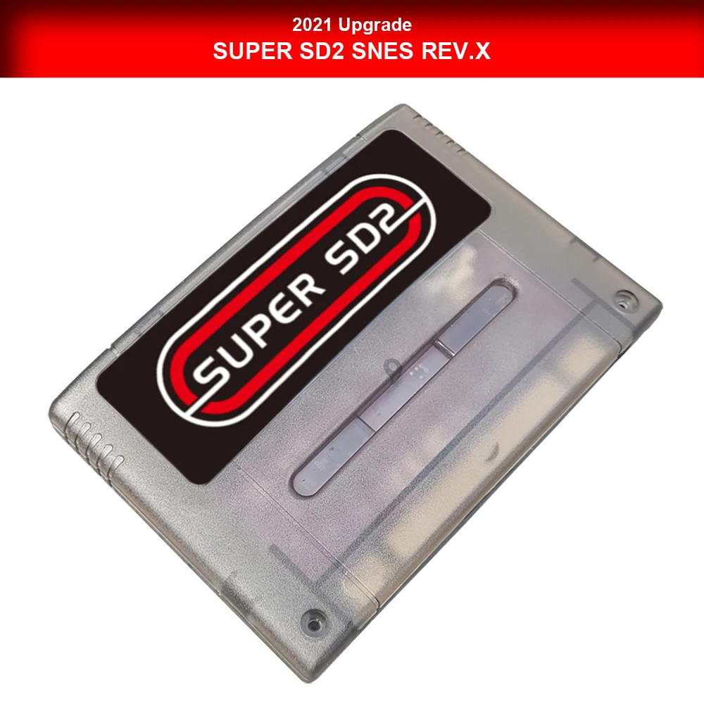 Китайская версия SUPER SD2 pro rev.X super snes sfc поддерживает специальные чиповые игры для