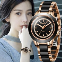 sunkta new women luxury brand watch simple quartz lady waterproof wristwatch female fashion casual watches clock reloj mujerbox
