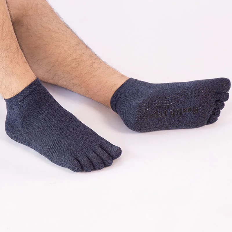 Профессиональные носки для йоги мужчин мужские Нескользящие с пятью носками