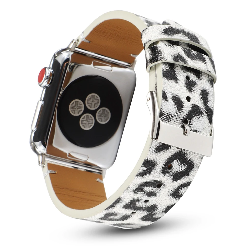 

Кожаный ремешок для Apple Watch 7 Band Series 6 SE 5 4 3, ремешок для iWatch 41 мм 45 мм 40 мм 44 мм 38 мм 42 мм