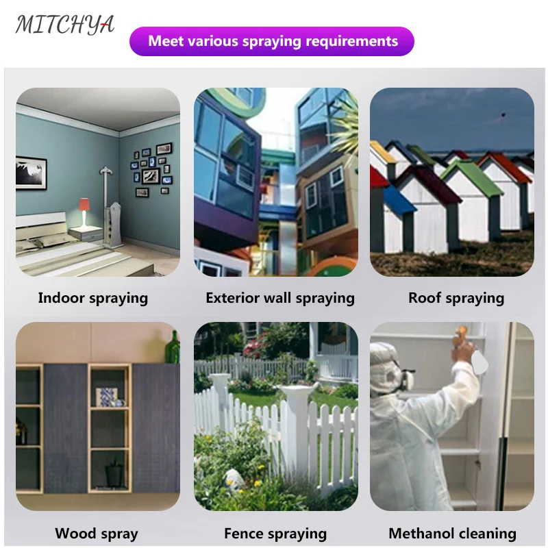 

400W Paint Sprayers Professional Mini Spray Gun High Power 800ML Flow Control Cars Electric Spray Gun For Painting