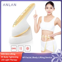 anlan rf beauty device ems facial lifting machine wrinkle removal radio frequency skin care led light therapy vibration massager