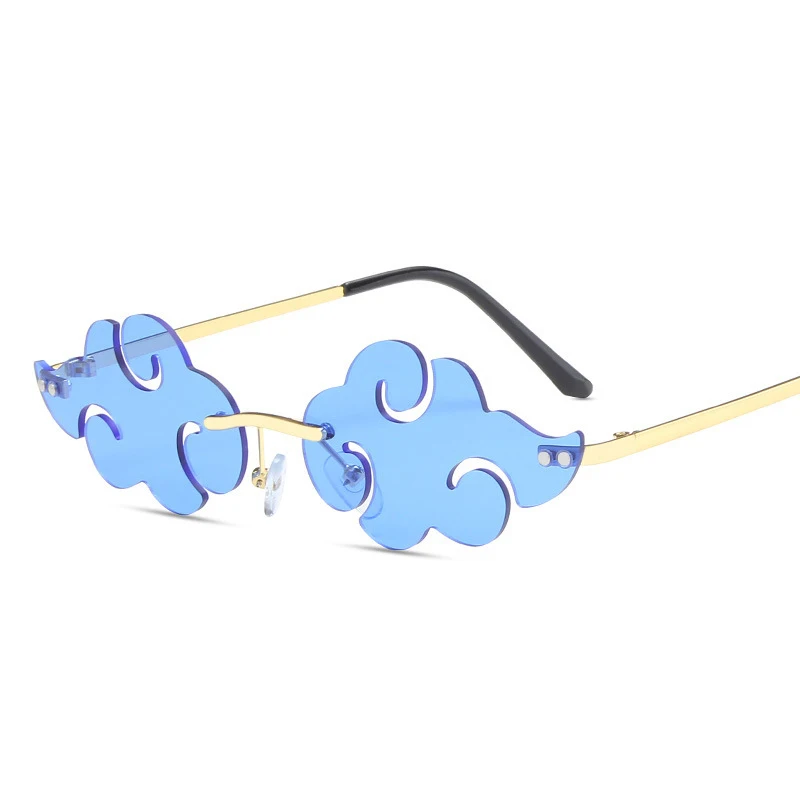 

New Fashion Party Glasses 2021 Designer Personality Clouds Lens Cat Eye Sunglasses For Women Unisex Driving Shades Sun Eyewear