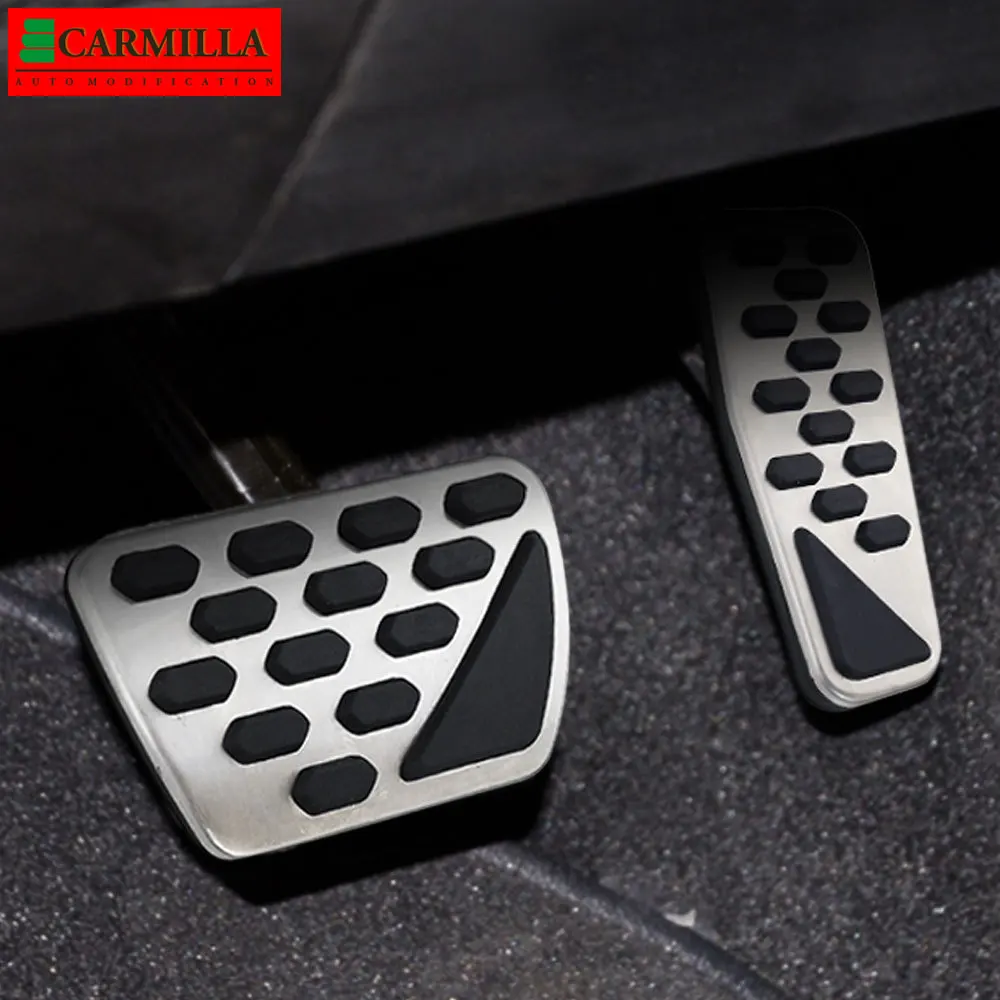 Carmilla Car Gas Brake Pedal Cover Auto Stainless Steel Foot Pedals Pad Kit for Jeep Wrangler JL 2018 2019 2020 2021 Models AT | Автомобили
