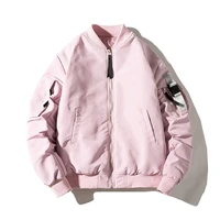 couples thicken quiled coats aviator jacket women loose bf bomber jacket korean warm pink coat outwear 2020 autumn winter