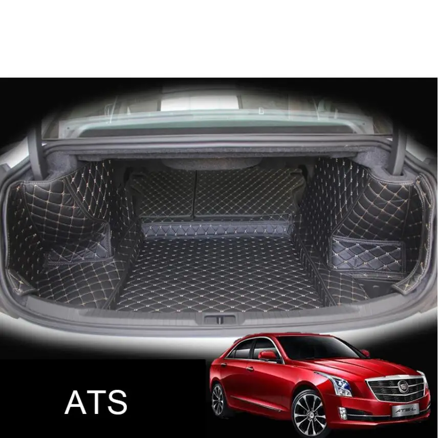 

Кожаный коврик для багажника автомобиля cadillac ats xts, подкладка для груза 2012 2013 2014 2015 2016 2017 2018 2019