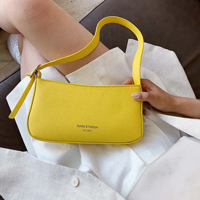 Маленькие сумки на плечо в стиле ретро из искусственной кожи женские летние