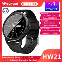 wearpai hw21 air smart watch heart rate monitor men countdown sport modes alarm clock womens smartwatch mibro for ios android